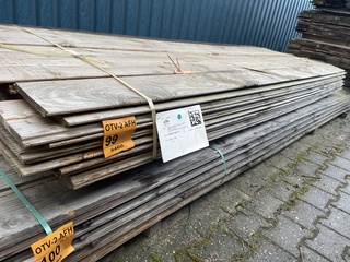 Ca. 71x Douglas Wisselsponning/Halfhoutsrabat, 18x190mm, lengte 400cm